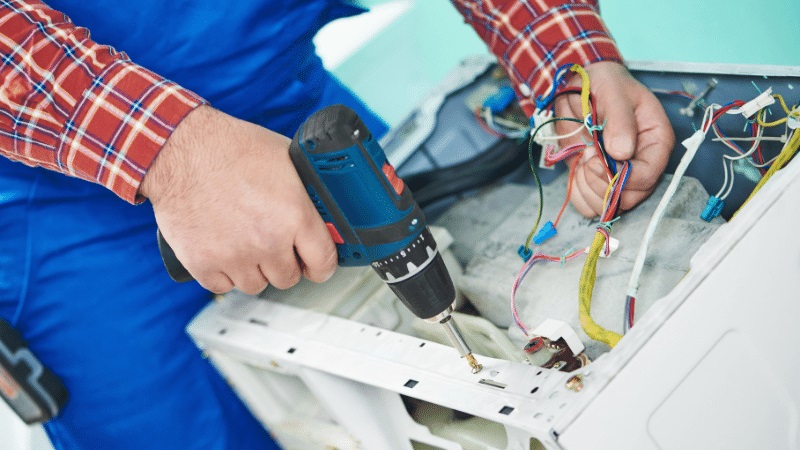 Kula Baykan Baykan çamaşır makinesi kart tamiri – Su almama arızası orijinal parça ile giderildi. - Teknik servis örneği
